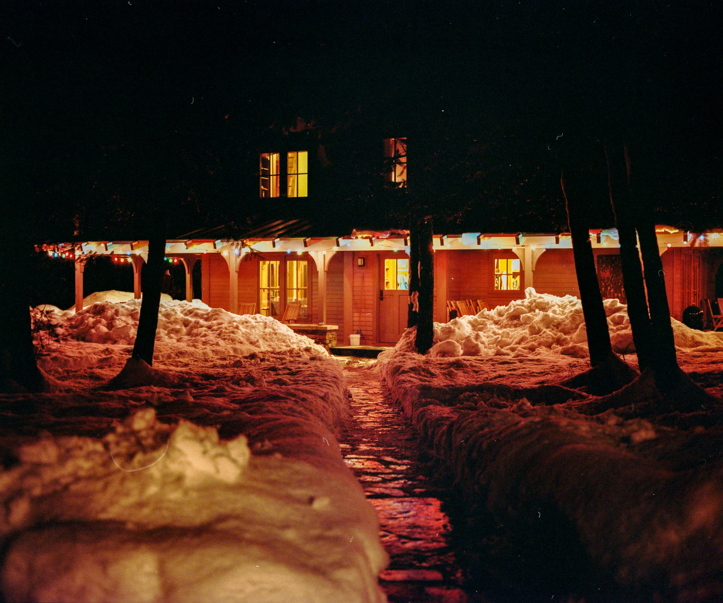 House at night